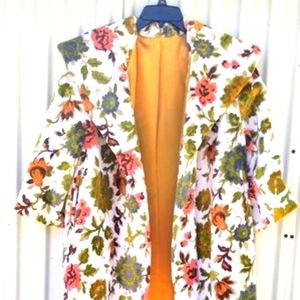 Vintage 1960s Carpet Bag Dress Coat